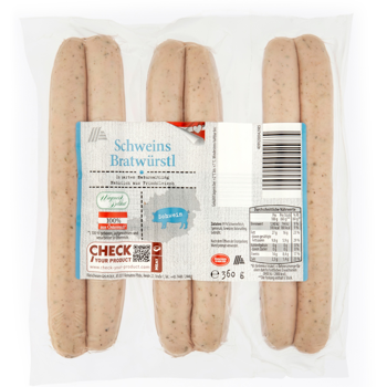 WAGNER & DELIKAT Schweins Bratwürstl 360g